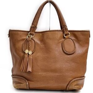 Gucci Marrakech Cabas Brown Leather Braided Trim  Handbag/Tote/Purse 🤎